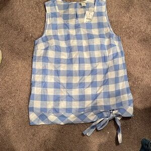 J CREW SLEEVELESS TOP COTTON & LINEN SIZE 0